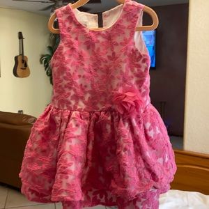 Pippa and Julie 5 T girls pink party dress